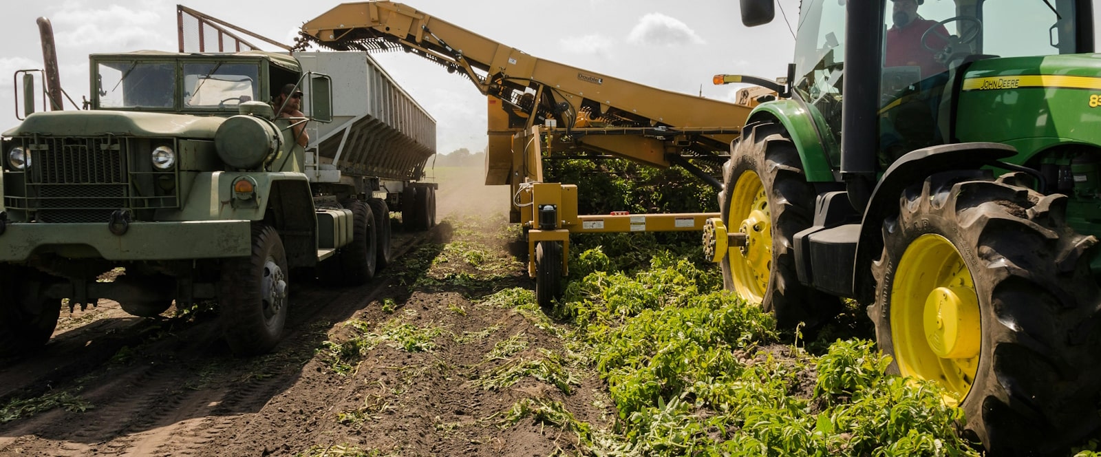 farm equipment in field